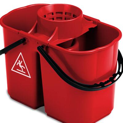 Balde 8+6L Com Espremedor Vermelho